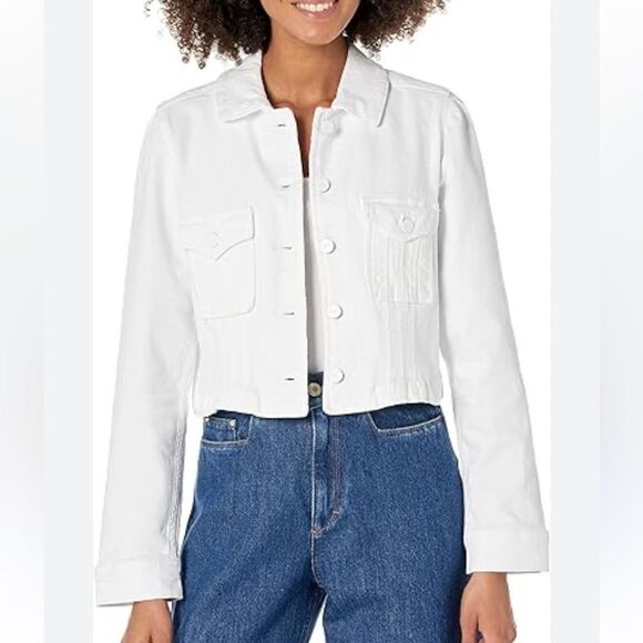 PAIGE Women's Pacey Cropped Denim Jacket size small - Picture 1 of 9